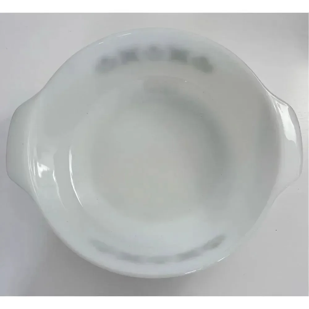 Vintage Anchor Hocking Fire King Green Meadow 2 Quart Casserole Dish 438